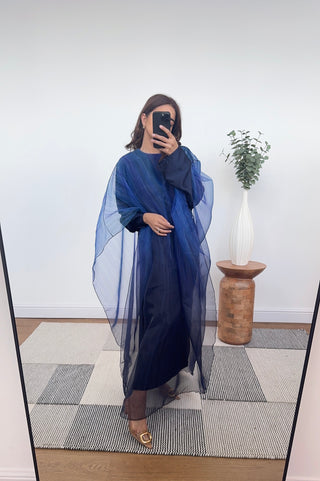 Navy ombre kaftan dress - lisi