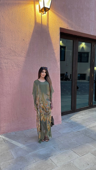 Lela dress in olive