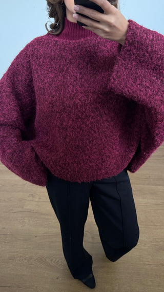 laya jumper in wine