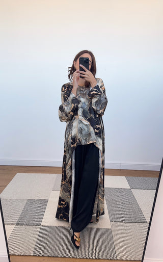 black marble print coord- nahla