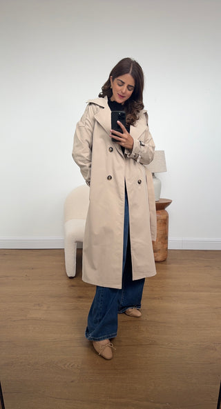 Zeya trench coat in beige