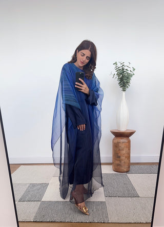 Navy ombre kaftan dress - lisi