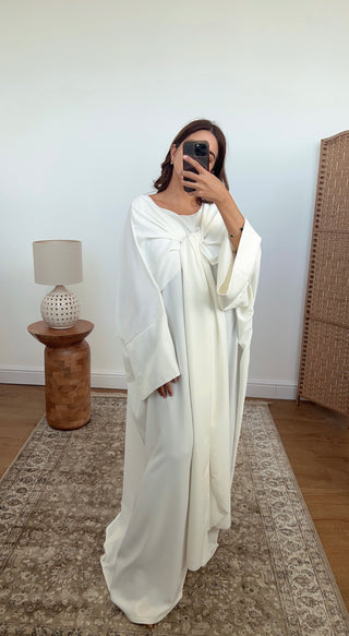 bari abaya in white