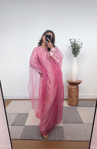 Pink ombre kaftan dress - lisi