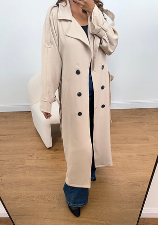 Leta Trench Coat in beige