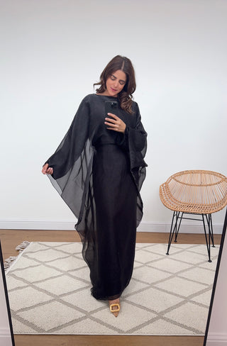 Black kaftan dress - Rija