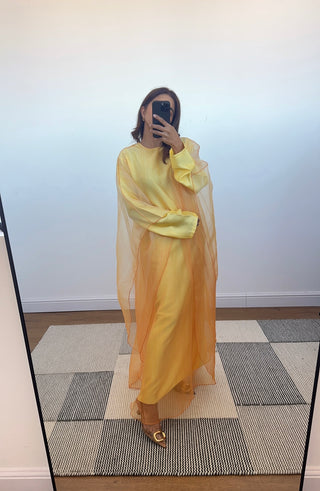 Yellow ombre kaftan dress - lisi