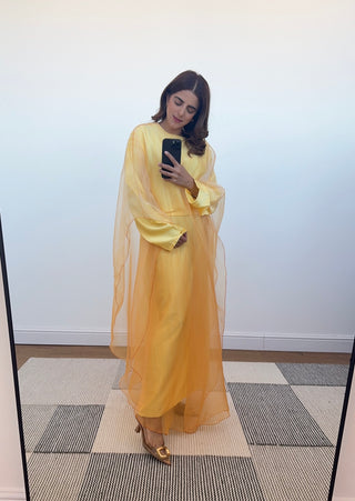 Yellow ombre kaftan dress - lisi