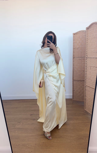 lemon cape dress- fia