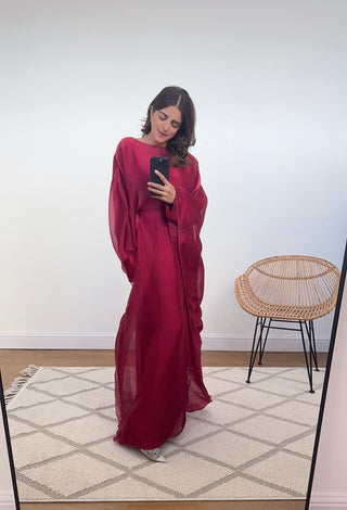 Wine kaftan dress - Rija