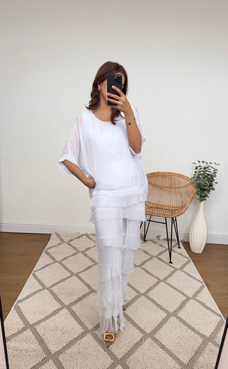 white silk coord - zya