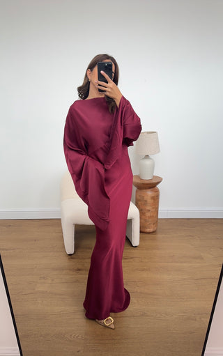 Dion dress wine