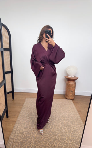 Tara dress burgandy