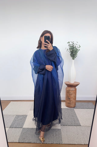 Navy ombre kaftan dress - lisi