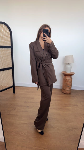 zya blazer suit in coco