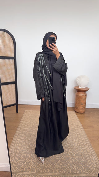 Imani abaya in black