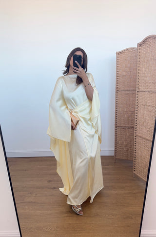 lemon cape dress- fia