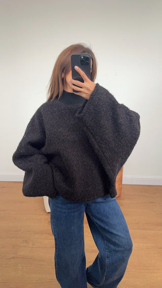 laya jumper in charcoal