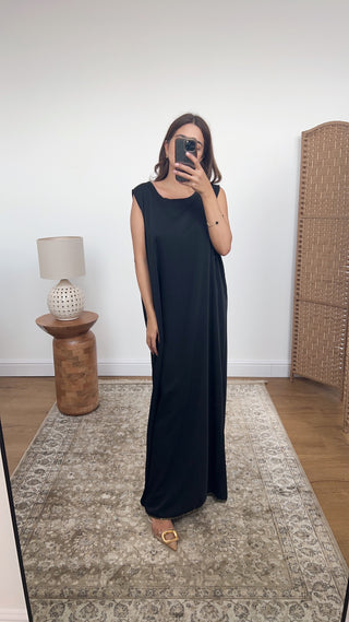 Aray two piece abaya black