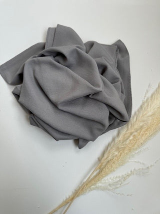 Matte Modal Hijab - Light Grey