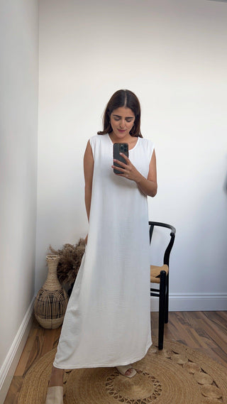 Slip dress white